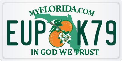FL license plate EUPK79