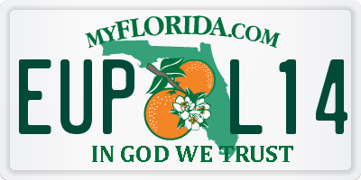 FL license plate EUPL14