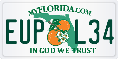FL license plate EUPL34