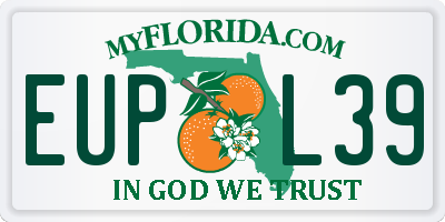 FL license plate EUPL39