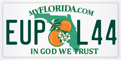 FL license plate EUPL44