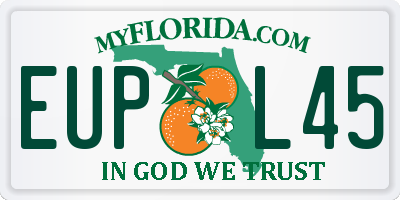 FL license plate EUPL45