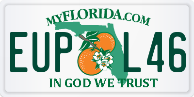 FL license plate EUPL46