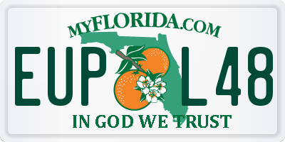 FL license plate EUPL48
