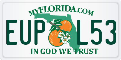 FL license plate EUPL53