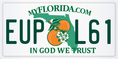 FL license plate EUPL61