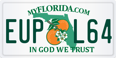 FL license plate EUPL64