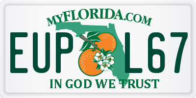 FL license plate EUPL67