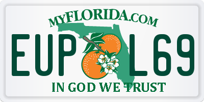 FL license plate EUPL69
