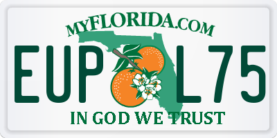 FL license plate EUPL75