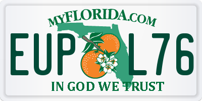 FL license plate EUPL76