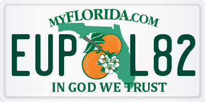 FL license plate EUPL82