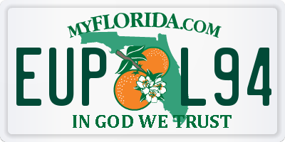 FL license plate EUPL94