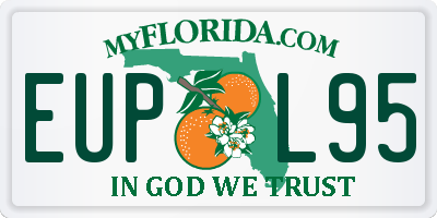 FL license plate EUPL95