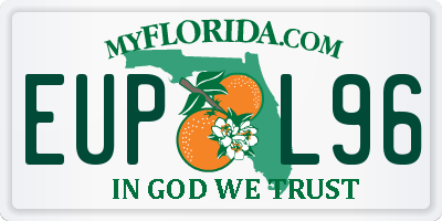 FL license plate EUPL96