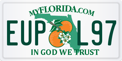 FL license plate EUPL97