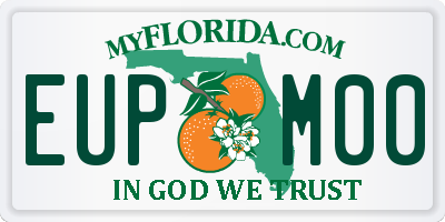 FL license plate EUPM00