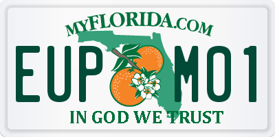 FL license plate EUPM01