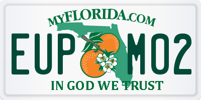 FL license plate EUPM02