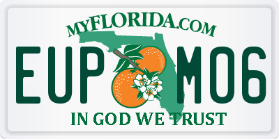 FL license plate EUPM06