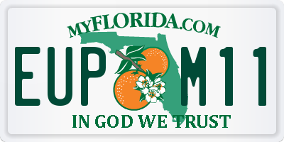 FL license plate EUPM11