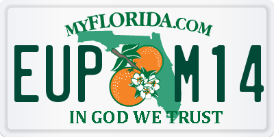 FL license plate EUPM14