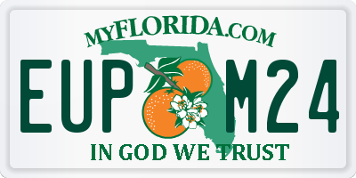 FL license plate EUPM24