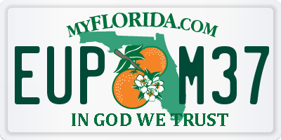 FL license plate EUPM37