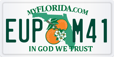 FL license plate EUPM41