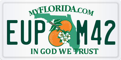 FL license plate EUPM42