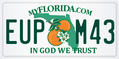 FL license plate EUPM43