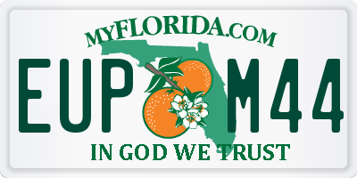 FL license plate EUPM44