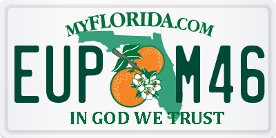 FL license plate EUPM46