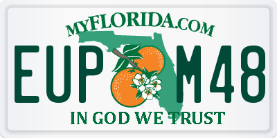 FL license plate EUPM48