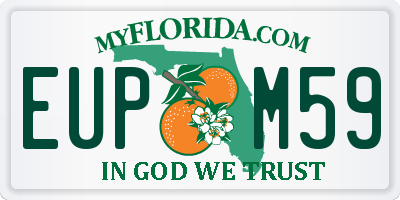 FL license plate EUPM59