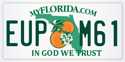 FL license plate EUPM61