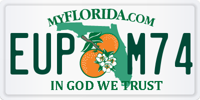 FL license plate EUPM74