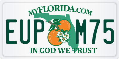 FL license plate EUPM75