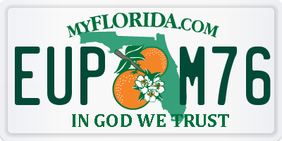 FL license plate EUPM76