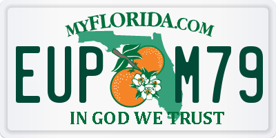 FL license plate EUPM79