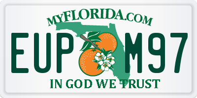 FL license plate EUPM97