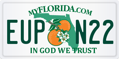 FL license plate EUPN22