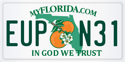 FL license plate EUPN31