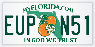 FL license plate EUPN51