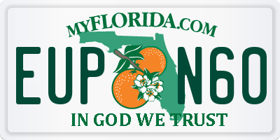 FL license plate EUPN60