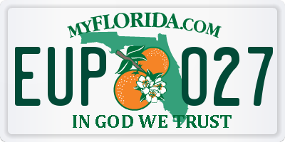 FL license plate EUPO27