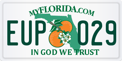 FL license plate EUPO29