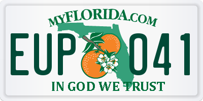 FL license plate EUPO41