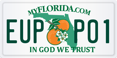 FL license plate EUPP01