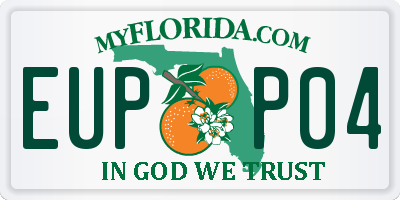 FL license plate EUPP04